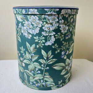 Vintage Laura Ashley BRAMBLE BERRY Fabric Wastebasket Cottage Core